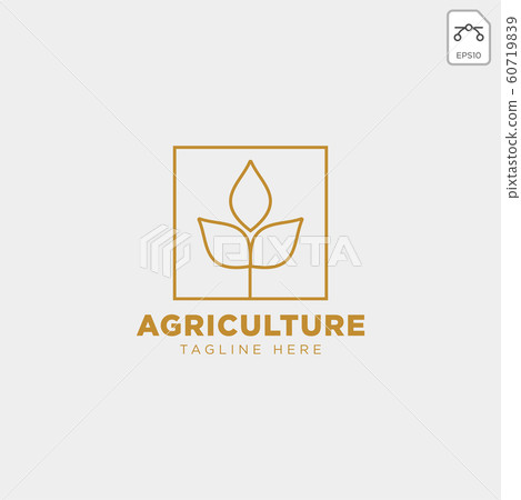 gold agriculture farm line badge vintage logo gold agriculture farm line badge vintage logo 60719839