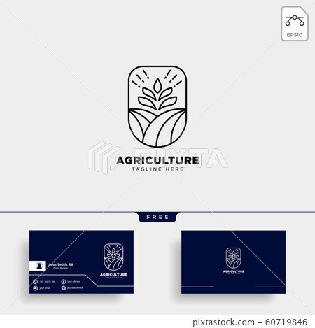 agriculture farm line badge vintage logo template agriculture farm line badge vintage logo template 60719846