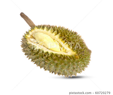durian fruit an isolated on white background 60720279