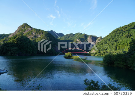 Hyugajin Dam Lake, Yabe River Source Dam, Kuroki-cho, Yame City, Fukuoka Prefecture Hyugajin Dam Lake, Yabe River Source Dam, Kuroki-cho, Yame City, Fukuoka Prefecture 60720359