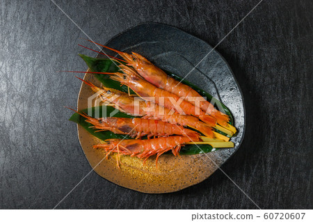 Red shrimp seafood for skewers Red shrimp seafood for skewers 60720607