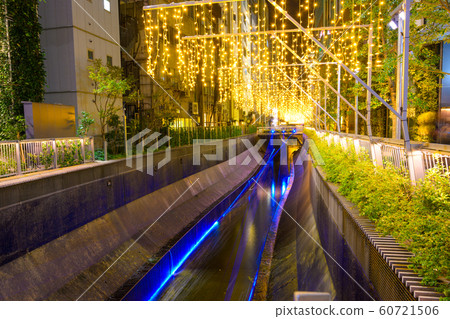 澀谷溪澀谷河街照明澀谷河（澀谷站前南區）冬季 60721506