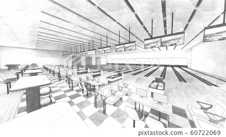 Bowling Alley No People Illustration 2-57 60722069