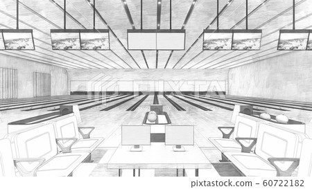 Bowling Alley No People Illustration 2-42 60722182