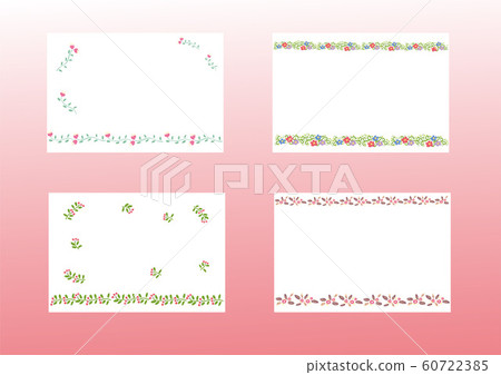 Line flower frame 60722385