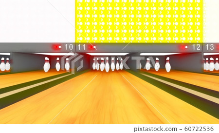  Bowling Alley No People Illustration 3-51 60722536