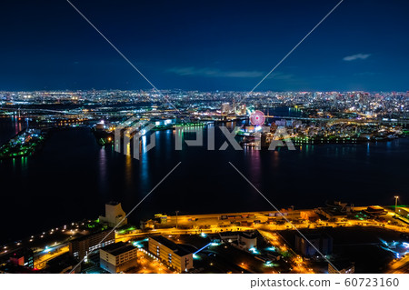 aki島宇宙塔的大阪夜景(大阪府S島縣政府) aki島宇宙塔的大阪夜景(大阪府S島縣政府) 60723160