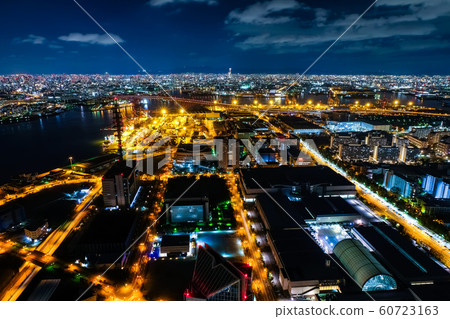 aki島宇宙塔的大阪夜景（大阪府S島縣政府） 60723163