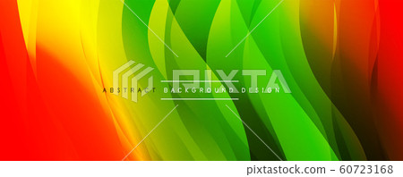 Dynamic trendy simple fluid color gradient abstract background with line effects. Vector Illustration For Wallpaper, Banner, Background, Card, Book Illustration, landing page 60723168