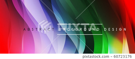 Dynamic trendy simple fluid color gradient abstract background with line effects. Vector Illustration For Wallpaper, Banner, Background, Card, Book Illustration, landing page 60723176
