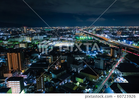 Night view from Higashiosaka City Hall 60723926
