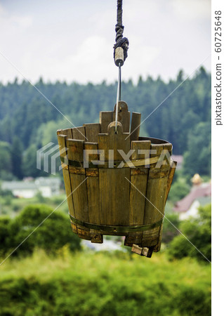 old damage wooden bucket old damage wooden bucket 60725648