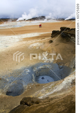 Boiling volcanic mud pool - Namaskard - Iceland Boiling volcanic mud pool - Namaskard - Iceland 60725809