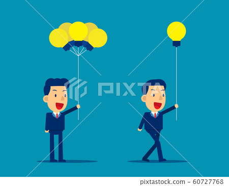 Business person receiving idea for bunch team. Business person receiving idea for bunch team. 60727768