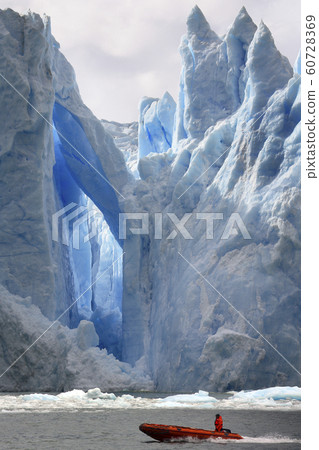 Grey Glacier in Torres del Paine National Park - Chile Grey Glacier in Torres del Paine National Park - Chile 60728369