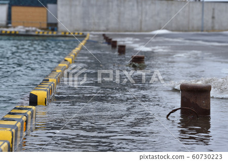 Flooded port (Shibetsu Port, Hokkaido) Flooded port (Shibetsu Port, Hokkaido) 60730223