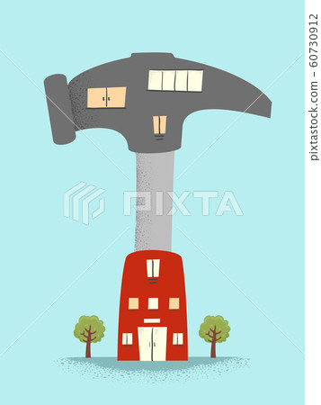 Hammer Building Illustration Hammer Building Illustration 60730912