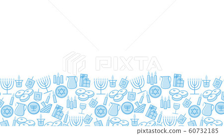 Hanukkah blue background 60732185