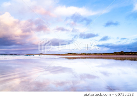 Narin Strand is a beautiful large blue flag beach in Portnoo, County Donegal in Ireland 60733158