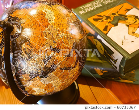 The globe and book The globe and book 60733367