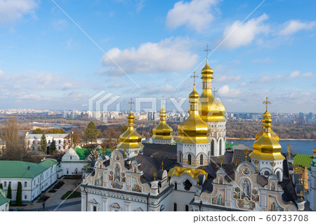 Kiev. Ukraine. Kiev Pechersk Lavra or the Kiev Monastery of the Caves. Travel photo. View Kiev. Ukraine. Kiev Pechersk Lavra or the Kiev Monastery of the Caves. Travel photo. View 60733708