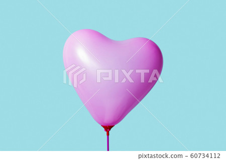 pink heart-shaped balloon 60734112