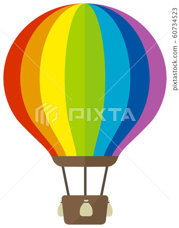 Balloon, hot air balloon, ad balloon color illustration 60734523