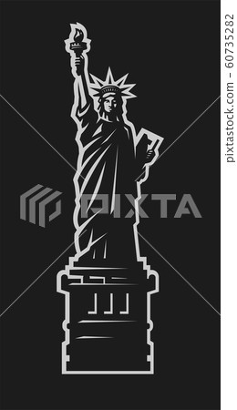 Statue of Liberty. American symbol. Vector illustration. Statue of Liberty. American symbol. Vector illustration. 60735282