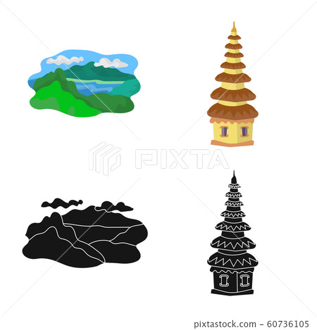 Isolated object of and travel symbol. Set of and traditional stock symbol for web. 60736105