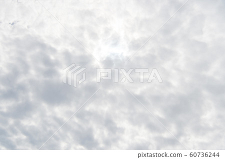 Cloudy sky weather forecast. Grey sky with clouds. 60736244