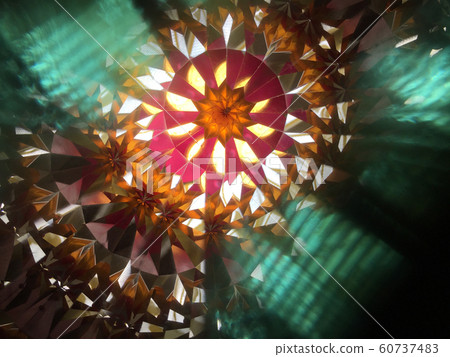 Kaleidoscopic image (shooting done with real Kaleidoscopic image (shooting done with real 60737483