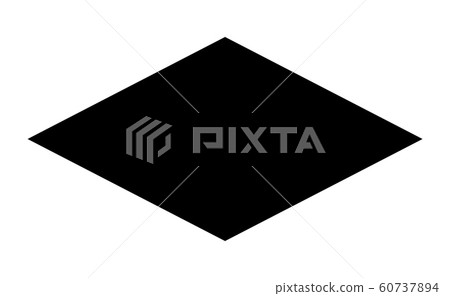 Rhombus black. Web icon with dark frame Rhombus black. Web icon with dark frame 60737894