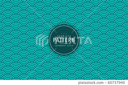 Japanese seamless wave pattern. Traditional Chinese texture. Oriental New Year background. Vector Japanese seamless wave pattern. Traditional Chinese texture. Oriental New Year background. Vector 60737940