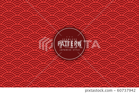 Japanese seamless wave pattern. Traditional Chinese texture. Oriental New Year background. Vector Japanese seamless wave pattern. Traditional Chinese texture. Oriental New Year background. Vector 60737942