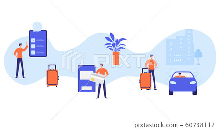 People Order Smart phone app, Pay car Taxi service People Order Smart phone app, Pay car Taxi service 60738112