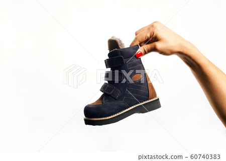 Orthopedic footwear. Winter footwear. Orthopedic baby shoes. Orthopedic footwear. Winter footwear. Orthopedic baby shoes. 60740383