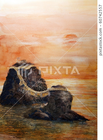 Meotoiwa Kizuna Futamigaura Ise Asahi Sunrise New Year's card 60742557