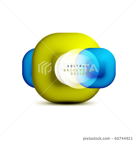 Square geometric banners with 3d smooth blend effect. Digital technology trendy icon design. Vector Illustration For Wallpaper, Banner, Background, Card, Book Illustration, landing page Square geometric banners with 3d smooth blend effect. Digital technology trendy icon design. Vector Illustration For Wallpaper, Banner, Background, Card, Book Illustration, landing page 60744921