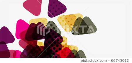 Vector triangle geometric abstract composition background. Retro vector illustration. Ornament illustration Vector triangle geometric abstract composition background. Retro vector illustration. Ornament illustration 60745012