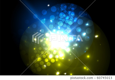 Abstract blue neon star background for celebration design. Luxury festive background. Abstract blue neon star background for celebration design. Luxury festive background. 60745013