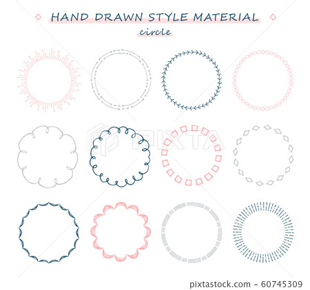 手繪框架集(圓形) 手繪框架集(圓形) 60745309