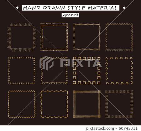 手繪框架集(方形) 手繪框架集(方形) 60745311