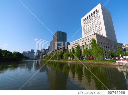 Tokyo cityscape in Japan: overlooking Hibiya street office 60746066