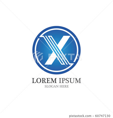 X Letter Logo Template vector icon X Letter Logo Template vector icon 60747130