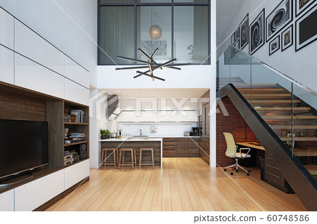 modern living interior 60748586