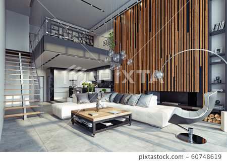 modern living interior 60748619