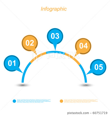 Info-graphic design template. 60751719