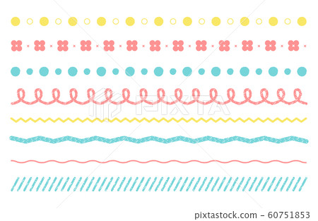 Ruled line set handwritten style 60751853