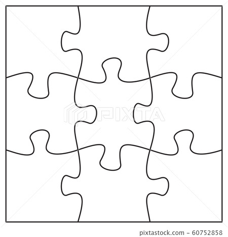 30 piece printable blank jigsaw  Puzzle pieces, Puzzle piece template,  Blank puzzle pieces