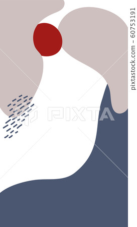 Vector abstract creative background in minimal trendy style with copy space for text. Design template for social media stories and bloggers. Simple, stylish and minimal design for banner 60753191